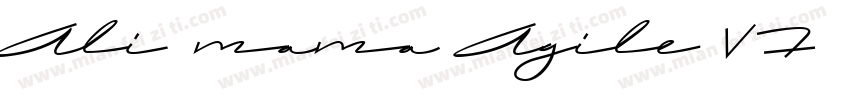 Ali mama Agile VF字体字体转换